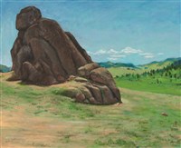 藏品(蒙古大漠－《高原與海洋的對話》蒙藏委員會蒐藏臺灣美術教師畫冊)的圖片