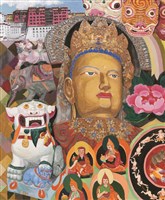 藏品(西藏畫遊－《高原與海洋的對話》蒙藏委員會蒐藏臺灣美術教師畫冊)的圖片