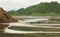 藏品(西藏高原－《高原與海洋的對話》蒙藏委員會蒐藏臺灣美術教師畫冊)的圖片