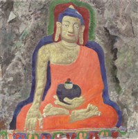 藏品(聶當印象－《高原與海洋的對話》蒙藏委員會蒐藏臺灣美術教師畫冊)的圖片