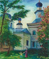 藏品(伊爾庫茨克教堂印象－《高原與海洋的對話》蒙藏委員會蒐藏臺灣美術教師畫冊)的圖片