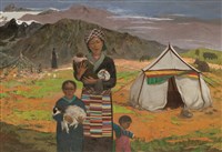 藏品(西藏記事－《高原與海洋的對話》蒙藏委員會蒐藏臺灣美術教師畫冊)的圖片