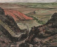 藏品(外蒙古戈壁－《高原與海洋的對話》蒙藏委員會蒐藏臺灣美術教師畫冊)的圖片