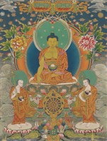 藏品(釋迦摩尼與二大弟子 - 《唐卡藝術》選集)的圖片