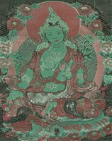 藏品(綠度母 - 《唐卡藝術》選集)的圖片