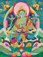 藏品(綠度母 - 《唐卡藝術》選集)的圖片