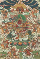藏品(財寶天王與八路財神 - 《唐卡藝術》選集)的圖片