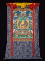 藏品(釋迦牟尼佛師徒三尊(手繪唐卡))的圖片