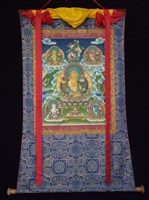 藏品(文殊五尊(手繪唐卡))的圖片