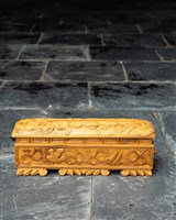 藏品(藏式木雕香爐)的圖片