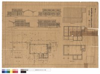 藏品(姿圖其他、平面圖、右側立面圖、左側立面圖、背立面圖、正立面圖、屋頂平面圖、天花板圖、基礎平面圖)的圖片