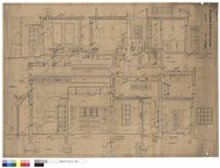 藏品(剖面詳細圖、梁及天井伏圖、書架剖面圖、書架正面圖)的圖片
