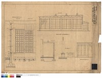 藏品(職場斷面及軸組圖窗仕業台詳細圖)的圖片