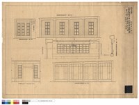 藏品(妻側軸組壁見付圖。修繕線窗詳細圖。)的圖片