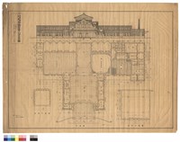 藏品(立面圖、塔屋平面圖、平面圖、廣間平面圖)的圖片