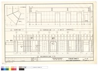 藏品(雨廳轉角平面、甲電梯間一層立面,雨廳及迴廊東西向立面)的圖片
