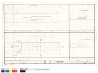 藏品(車庫地面層及屋頂平面圖、車庫南及北向立面圖)的圖片