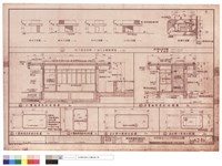 藏品(警衛崗亭剖面、屋頂平面及安全梯丁平面立面圖)的圖片