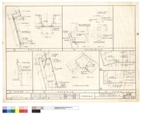 藏品(屋頂出入口及鐵扒梯詳圖、塔台雙層玻璃固定窗立面及剖面、抽風機口詳圖、塔台一至六層夾板天花詳圖)的圖片