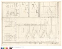 藏品(甲梯剖面圖、丙梯平面層及地下室平面、丙梯剖面圖、踏步及扶手大樣)的圖片