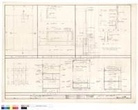 藏品(衣柜立面、屋頂水箱平及剖面、8公尺高旗桿詳及剖面圖)的圖片