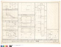 藏品(電梯地下室至肆樓標準平及電梯間剖面圖、排氣口及鋁窗及爬梯大樣圖、屋頂及電梯機房平及屋頂平面)的圖片
