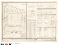 藏品(基地道路,停車塲,排水系統與圍墻平面配置圖、新增設陰井及緣石剖面詳圖、L型側溝斷面及6m寬路斷面標準圖、邊溝進水井、主幹陰井構造及AP管基礎詳圖)的圖片
