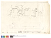 藏品(總配置圖、辦公室一樓給排水平面圖及詳圖、辦公室屋頂水箱給水平面圖、給排水設備詳圖、管理室一樓給排水平面圖)的圖片