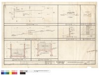 藏品(車道平面及車道長向及A及B段剖立面圖、車道面U型槽及步道及擋土墻及伸縮縫詳圖)的圖片