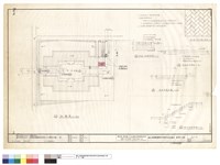 藏品(配置圖、步道及踏步縱斷面啚、步道排紅磚大樣啚、瀝青柏油路面、餐庁車道詳啚)的圖片