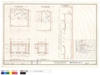 藏品(甲,乙梯機房平面圖、甲,乙梯昇降道平面圖、昇降道剖面圖)的圖片