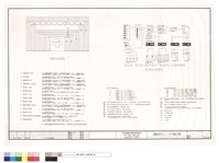 藏品(舞台幕布立面配置圖,舞台音响系統示意圖)的圖片