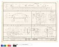 藏品(綜剖面圖、天溝女兒墻剖面、天溝雨庇伸縮縫平面,柱伸縮縫剖面、天溝及伸縮縫詳圖)的圖片