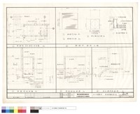 藏品(樓梯間,室外踏步平面圖、鐵捲門,鐵門大樣、樓梯間及室外踏步剖面圖)的圖片