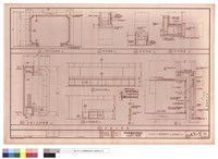 藏品(八角門立面,剖面詳圖、出納台詳圖)的圖片