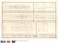 藏品(看台及屋頂平及正及背立及左及右側立面圖)的圖片