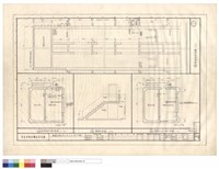藏品(屋頂突出物二層平面及電梯間及樓梯平及剖面圖)的圖片