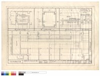藏品(地下室蓄水池及電梯間平及剖面圖、石凳及一層水箱詳圖)的圖片