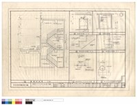 藏品(樓梯及浴廁平及剖面及樓梯踏步及扶手及高压水泥管基礎詳圖、浴廁換氣机天花剖面示意圖)的圖片