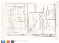 藏品(屋頂層基座平面配置及R.C扶手及R.C踏步大樣、樓梯剖面圖、屋頂層基座詳圖)的圖片
