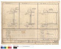 藏品(丙種廠房裝修表、屋頂平面及墻剖面圖)的圖片