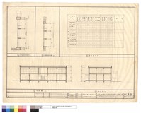 藏品(剖面圖、室內裝修表、柱及遮陽板平面圖)的圖片