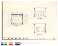 藏品(臥室單元平面圖,書桌置物架立面,床及衣櫃立面)的圖片