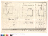 藏品(體育館及涵溝位置圖,涵溝剖面詳圖,清潔口剖面詳圖,清潔口蓋板平面及剖面圖)的圖片