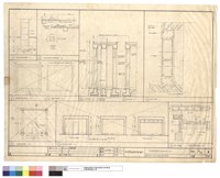 藏品(倉庫平面、立面、結構、窗門細部)的圖片