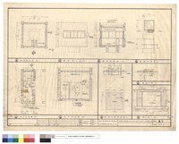 藏品(廁所平面圖、剖面圖，瞭望塔平面、立面、剖面、詳圖，瞭望台蓋板詳圖，陰井)的圖片