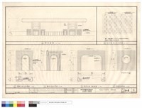 藏品(背立面圖,子母型貼法示意圖,圓拱平面立面詳圖,側向立面平面詳圖,圓窗立面詳圖)的圖片