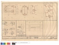 藏品(木門詳圖,擋土墻欄杆剖面圖,擋土墻上鐵欄杆單元立面圖)的圖片