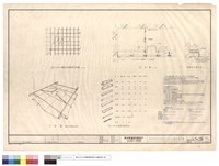 藏品(暗架天花輕鋼架平面圖,剖面圖,窗簾盒收頭大樣,示意圖,CMC990型輕鋼架規格表)的圖片