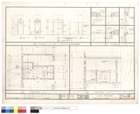藏品(乙廁所平面、剖面、木門立面、剖面)的圖片